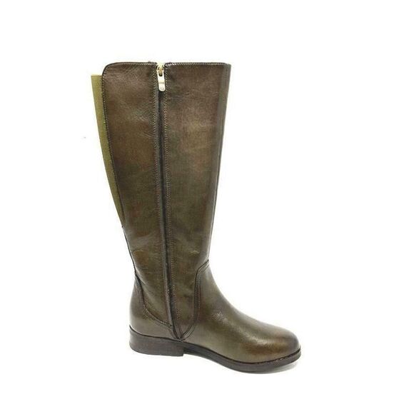 Bussola Lyon Boots in Military US 6 EU 36 | Greenish Brown | Side Zip | Tall - Picture 9 of 10